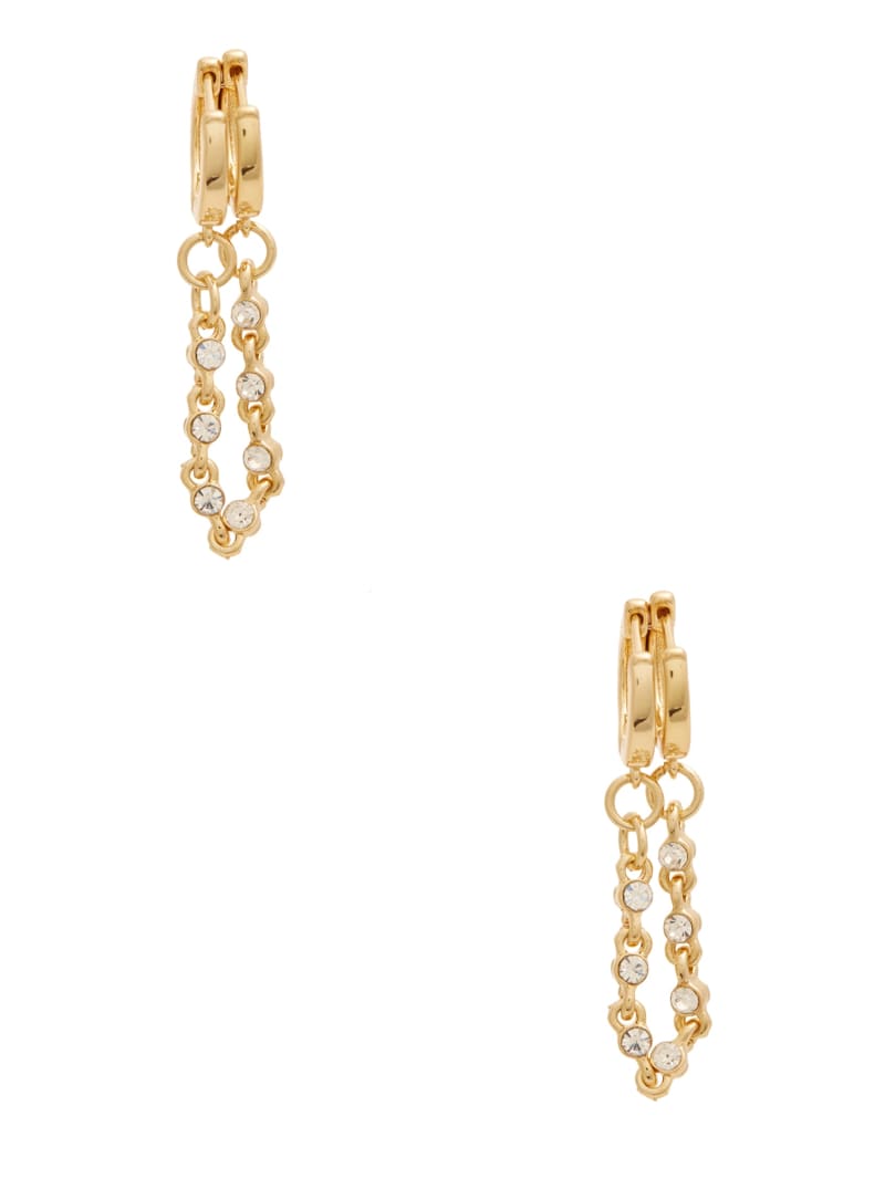 14KT GoldPlated Dual Huggie Hoop Earring Marciano