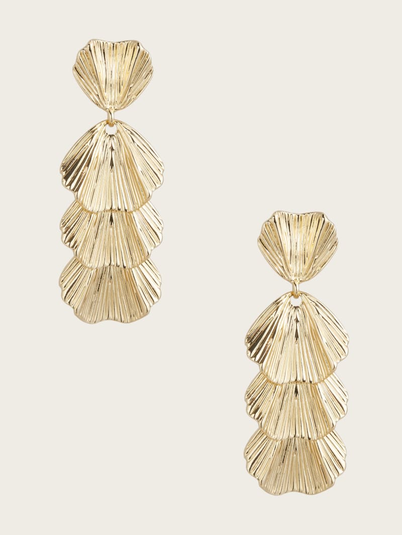 Textured Leaf Earrings