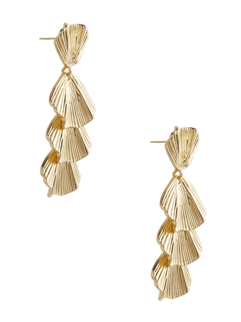 Textured Leaf Earrings