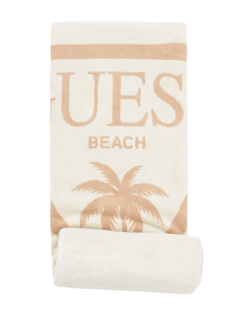 Jacquard Palm Triangle Logo Towel | GUESS
