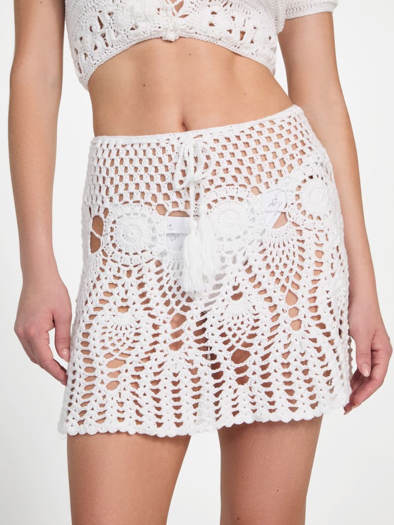 Crochet Mini Skirt | GUESS Canada