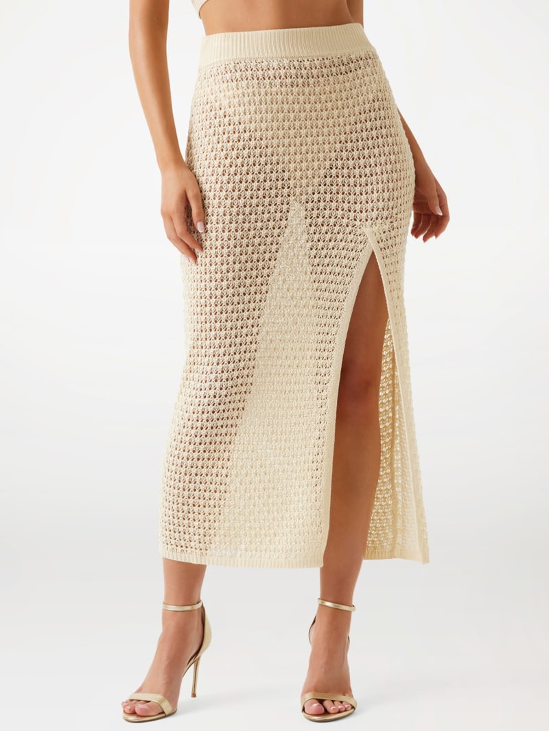 【Sinoon】★ 韓国人気 ★ Mixed Color Midi Knit Skirt ★ SINOON ｜시눈 공식 온라인 스토어