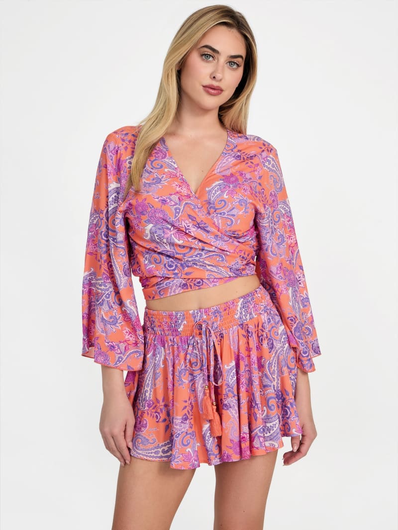 GUESS® Eco Knotted Cropped Kimono