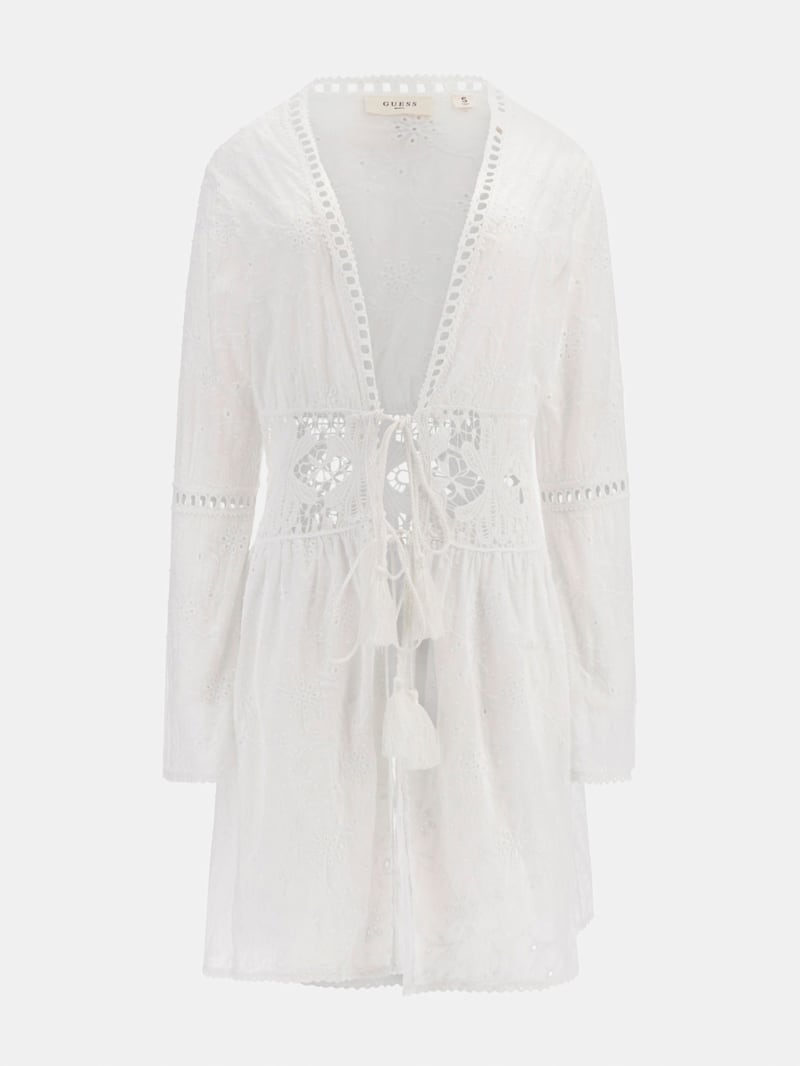 Embroidered Cotton Kimono | GUESS