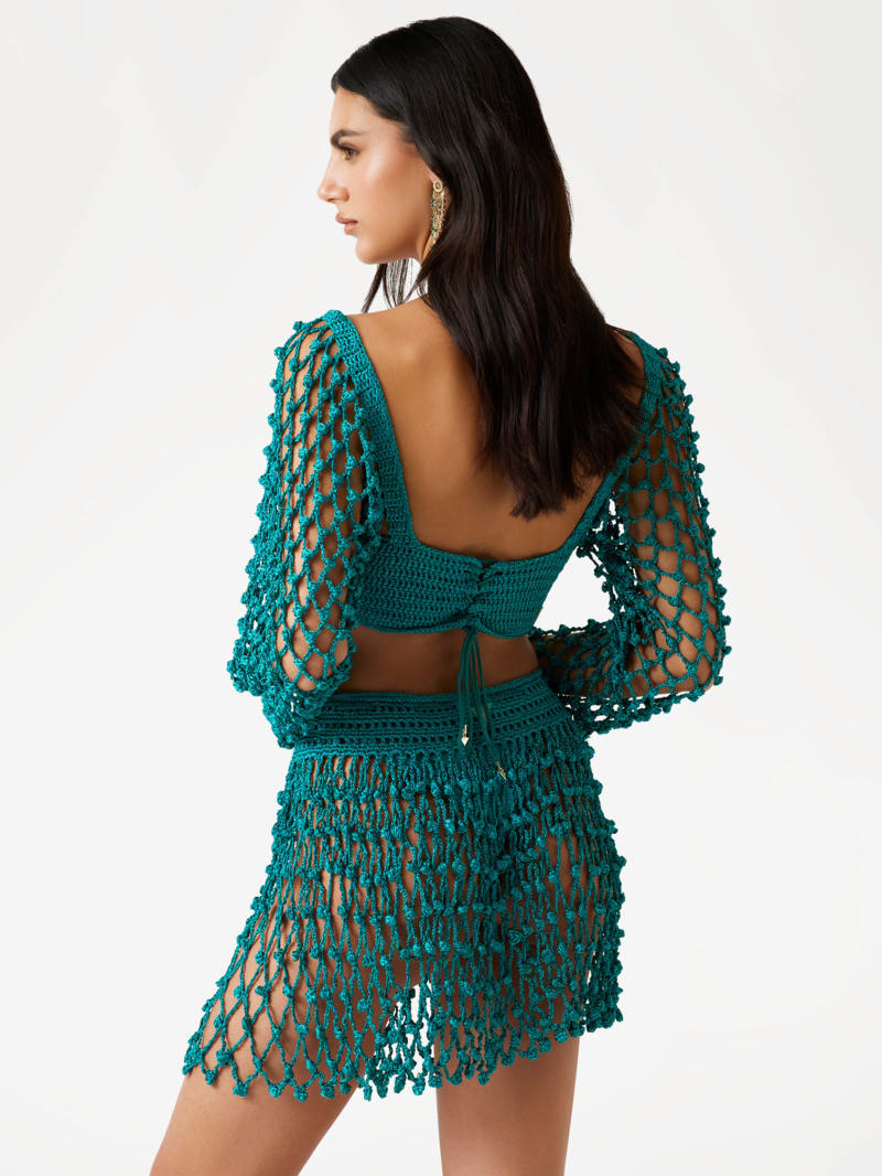 Pom Crochet Crop Top