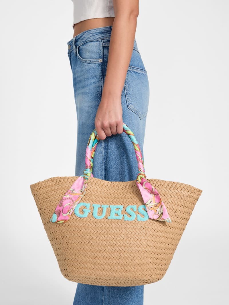 Straw Beach Tote