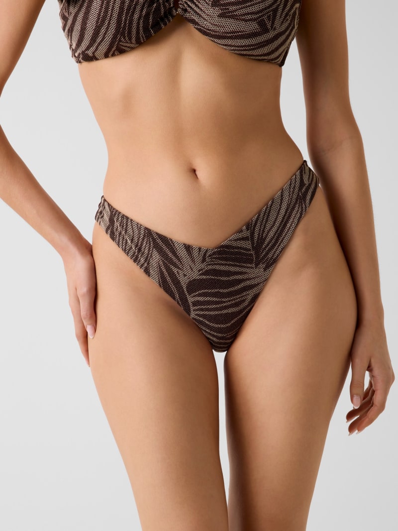 Animal print Brazilian bikini bottoms