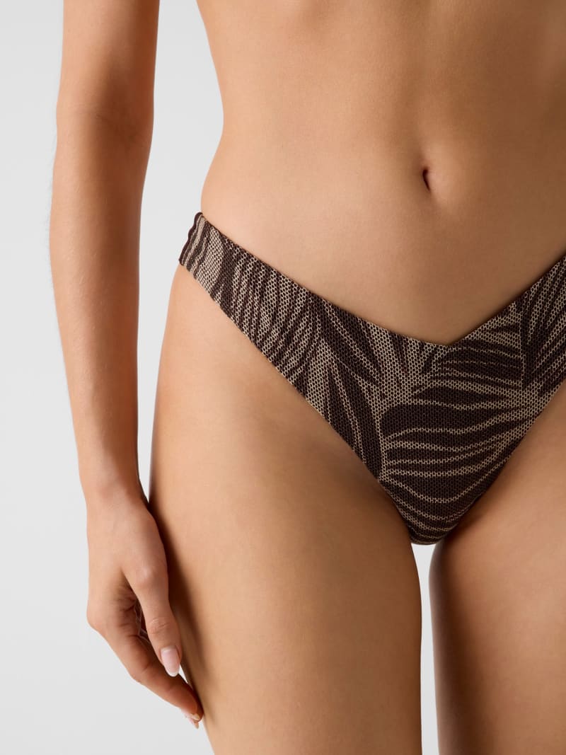 Animal print Brazilian bikini bottoms