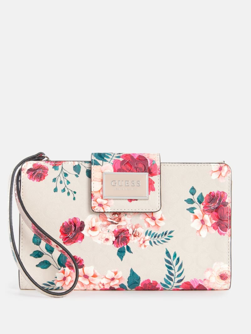 Floral outlet guess wallet