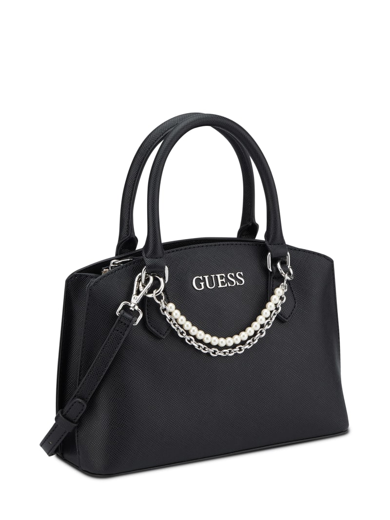 Jeanine Faux-Pearl Charm Satchel | GUESS Factory