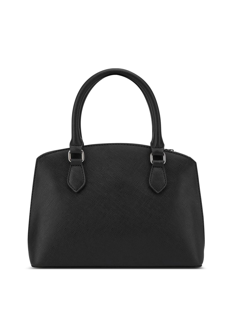 type W grateful / essential black　stina Jeanine Faux-Pearl Charm Satchel | GUESS Factory