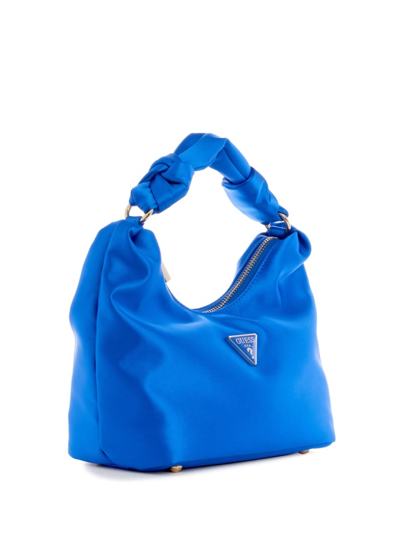 GUESS / ショルダーバッグ/コットン/BLU/無地 GUESS® Velina Satin Hobo Bag