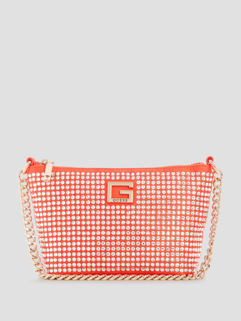 Gilded Glamour Mini Top-Zip Bucket Bag