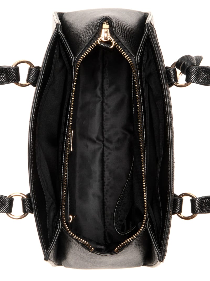 Kyrie Saffiano Satchel | GUESS Factory