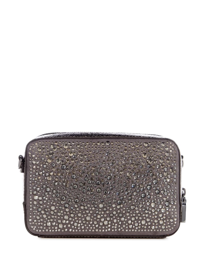 Lua Rhinestone Mesh Mini Pouch Bag