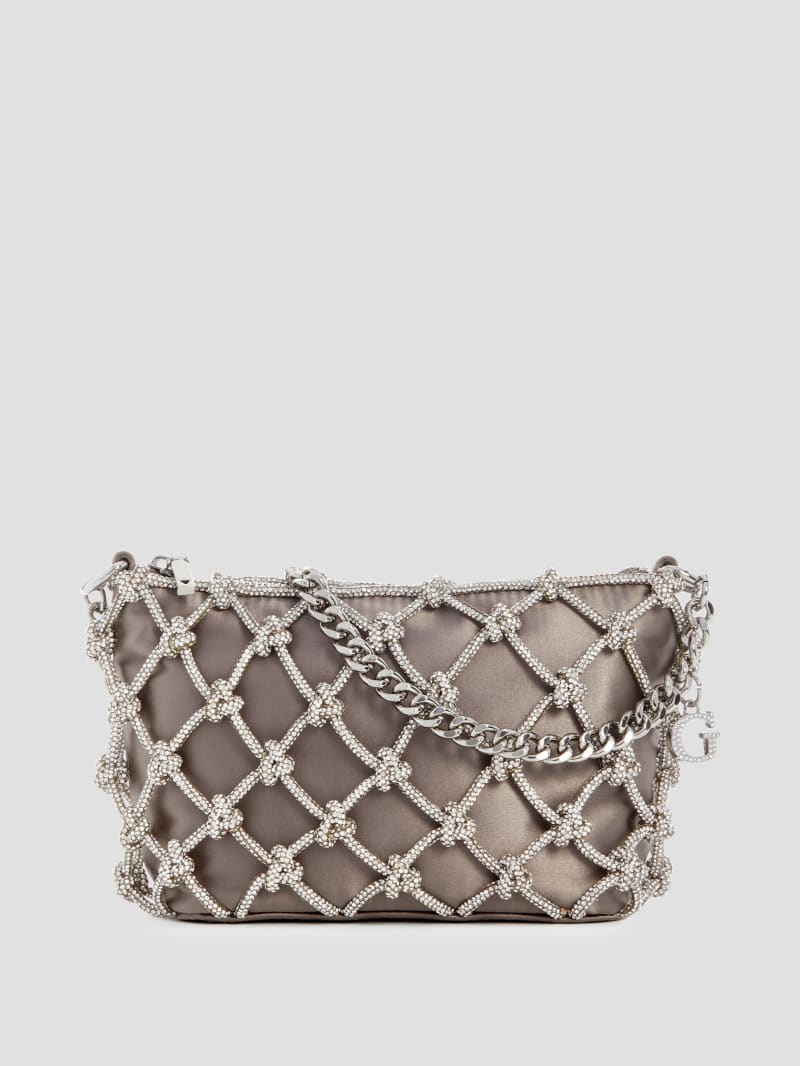 GINA ジーナ クロスボール セーフピン付き ベレー帽 カシミヤ シルク GUESS® Zalina Top-Zip Shoulder Bag Women
