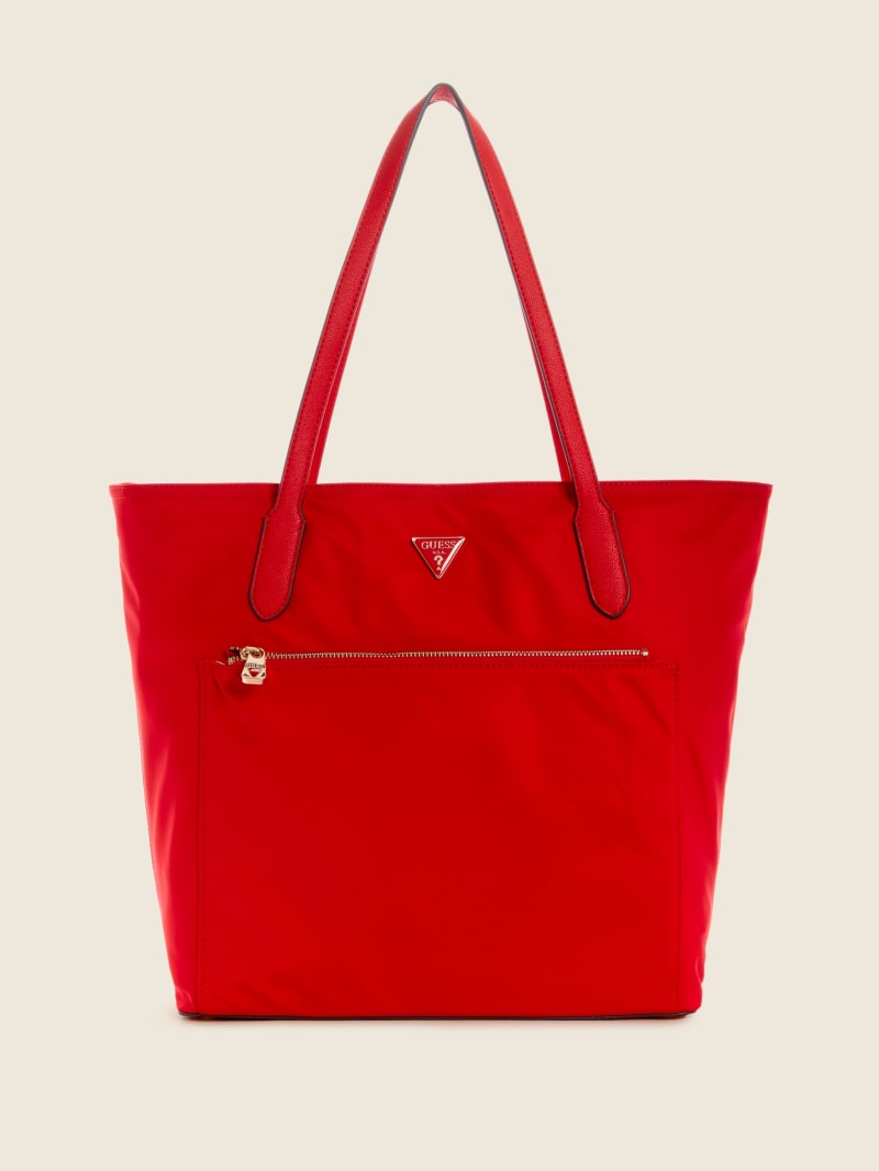 Guess red tote online