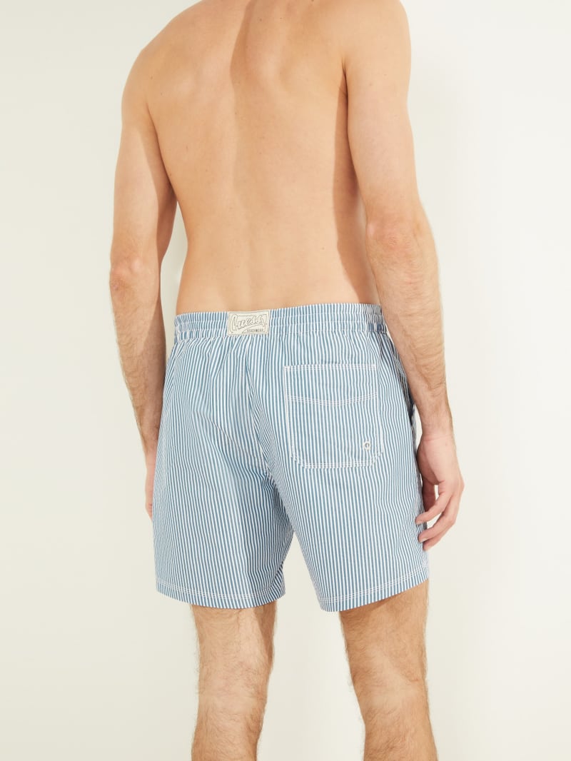 Seersucker Swim Trunks