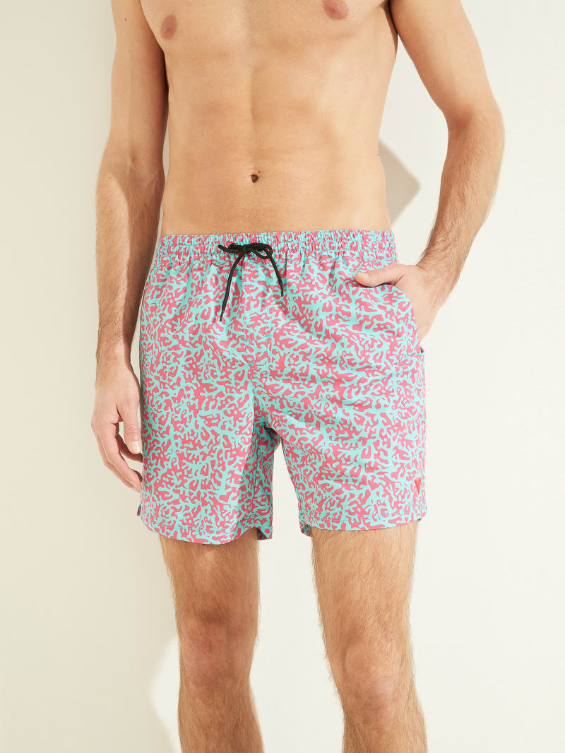 Guess men's swim trunks cheap
