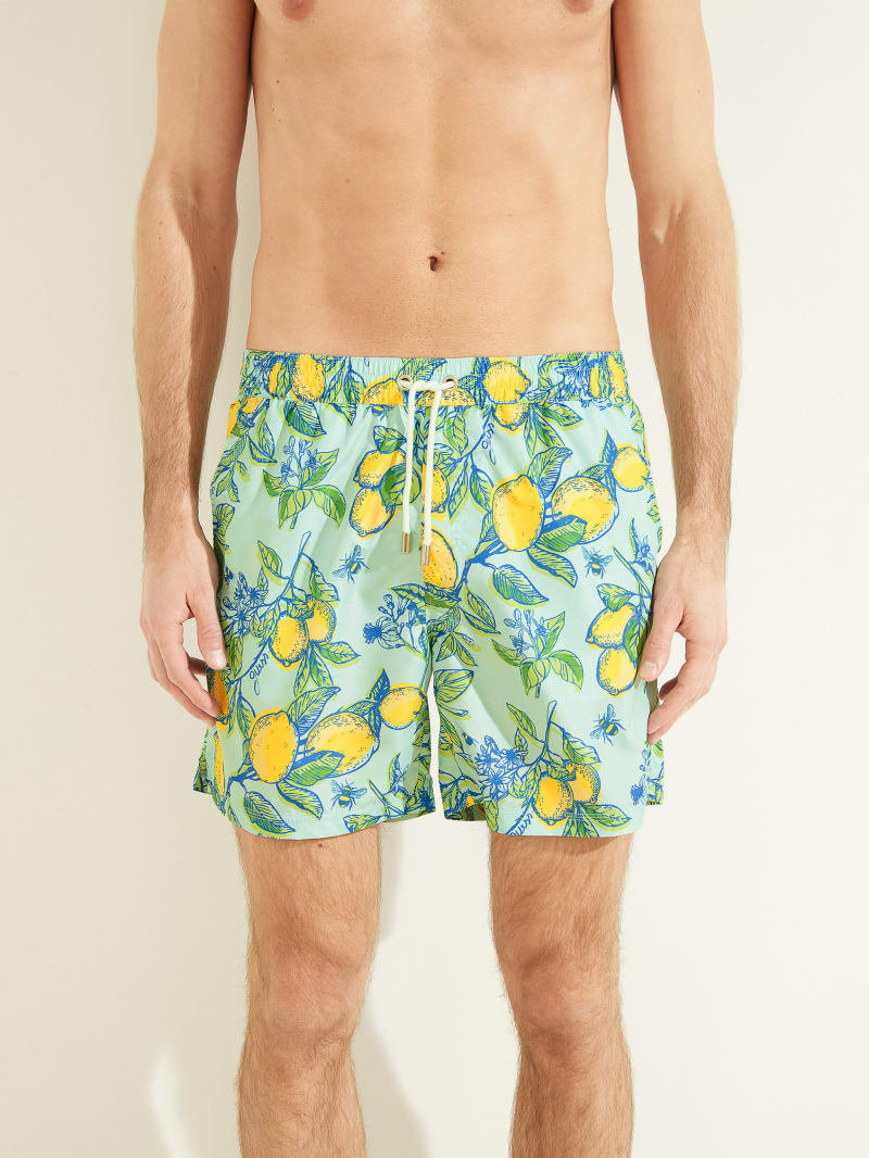 Fruit Woven Swim Trunks | GUESS