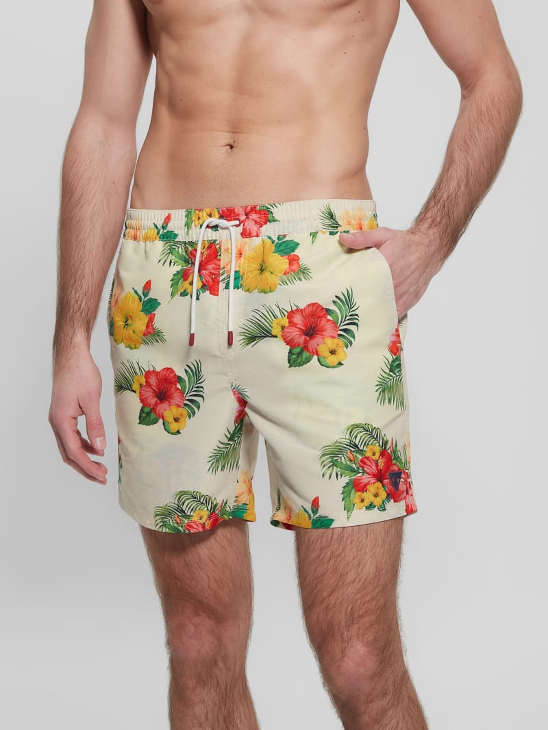 Medium Hawaii Swim Trunks GUESS