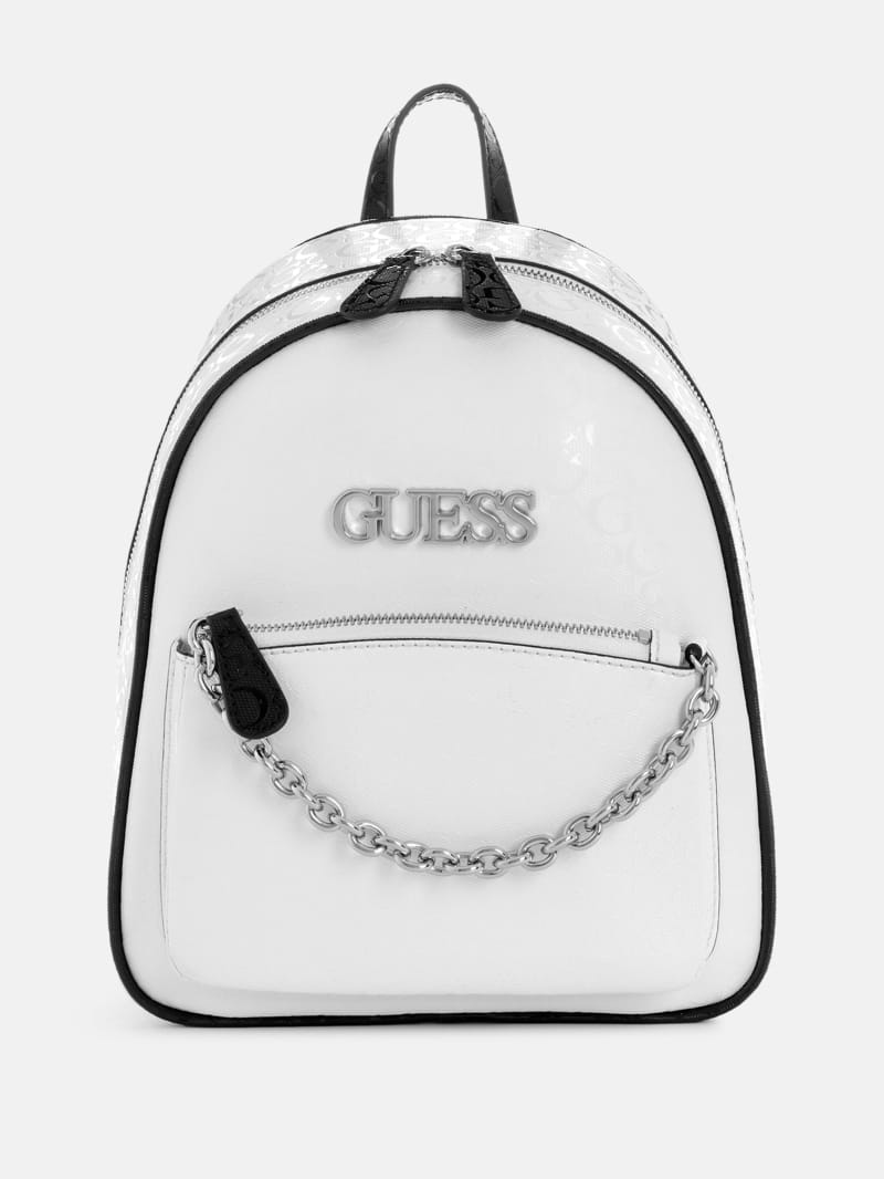 Guess black and white backpack sale