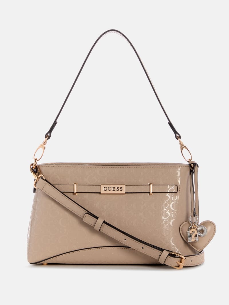 Jerica G-Shine Logo Shoulder Bag | GUESS Factory Ca