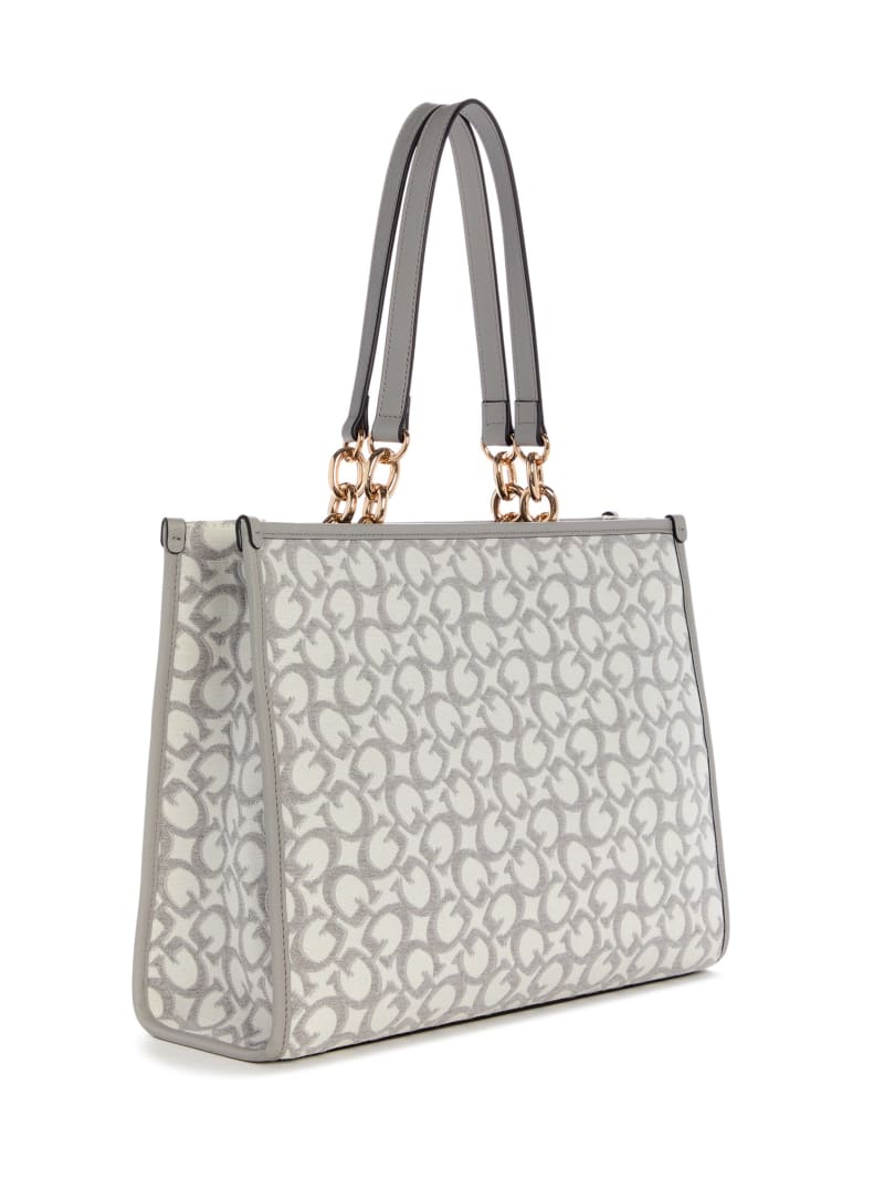 Myrtille Jacquard Logo Tote