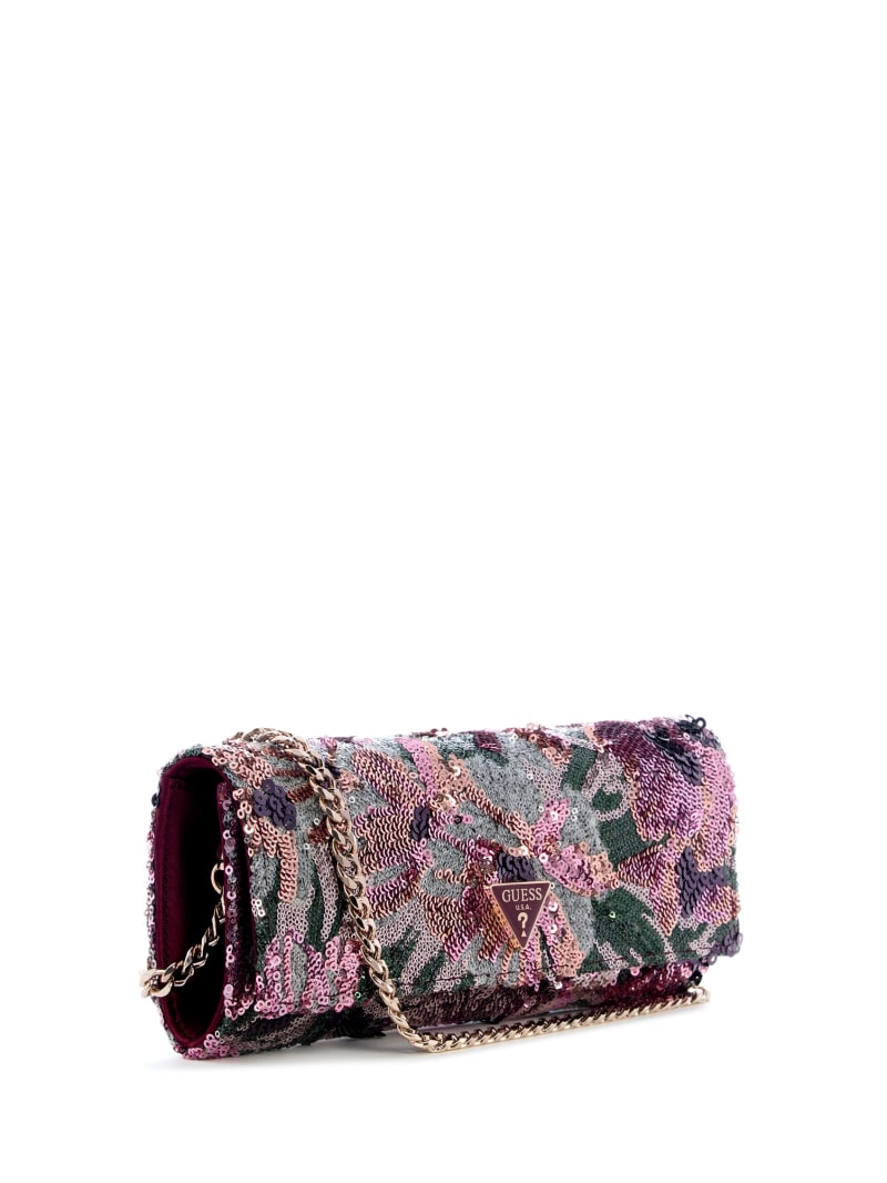 Elsie Satin Sequin Clutch