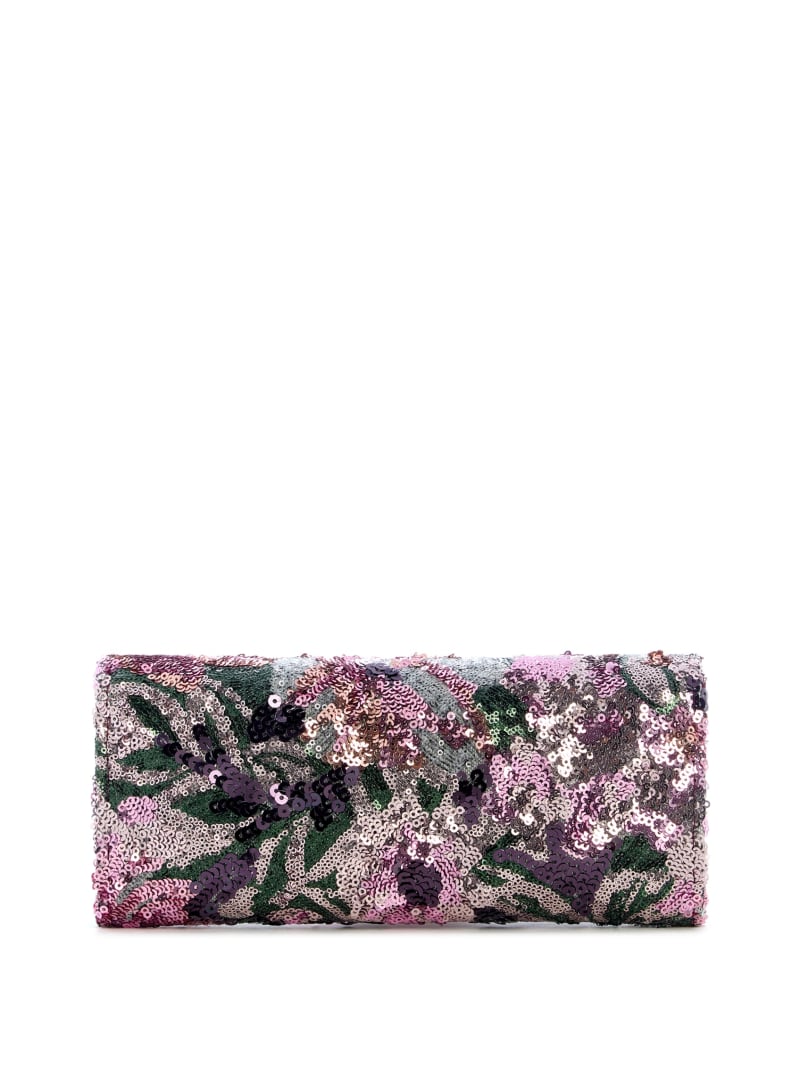 Elsie Satin Sequin Clutch