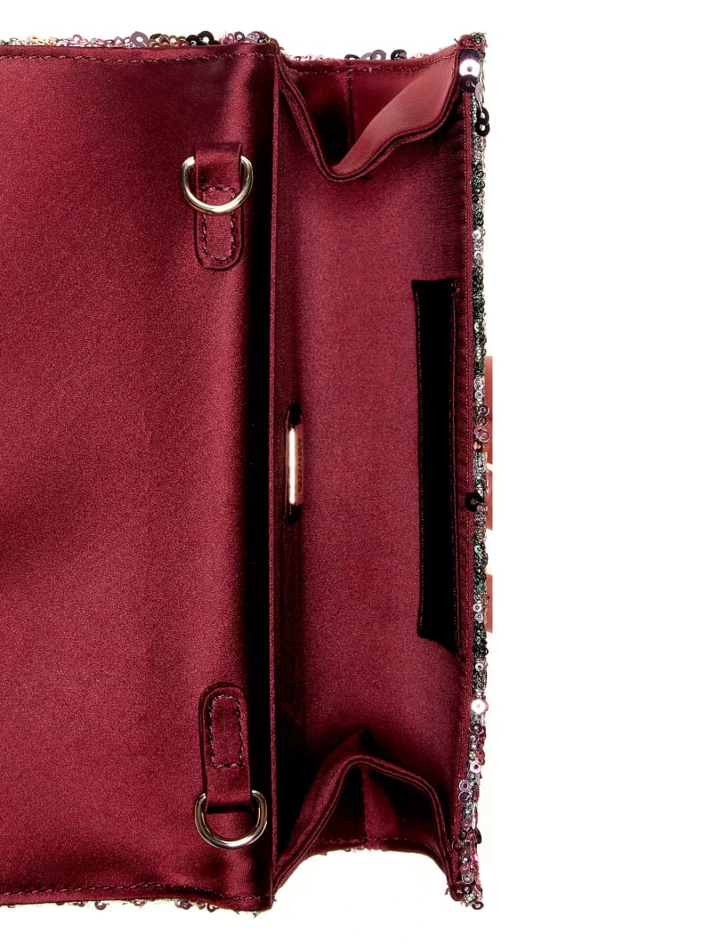 Elsie Satin Sequin Clutch