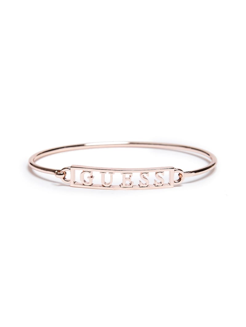 Rose Gold Tone Logo Bangle GUESS Factory
