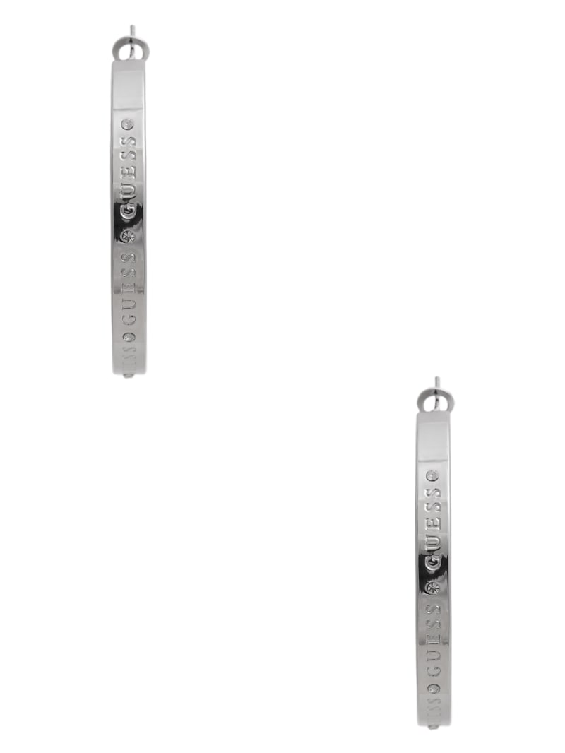 Guess silver hoop earrings top