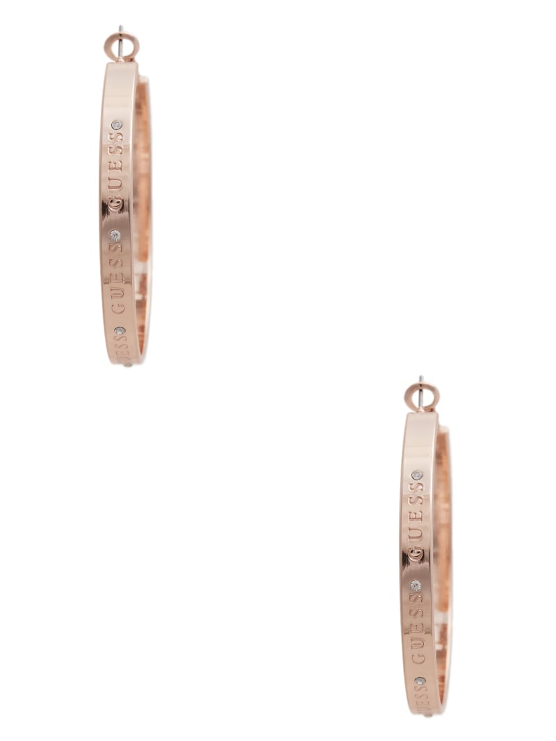 Guess rose gold heart earrings cheap