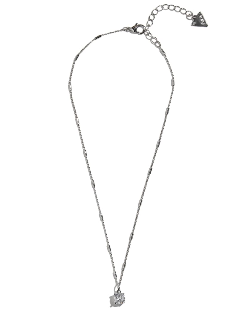 Cubic Zirconia Pendant Necklace GUESS Factory