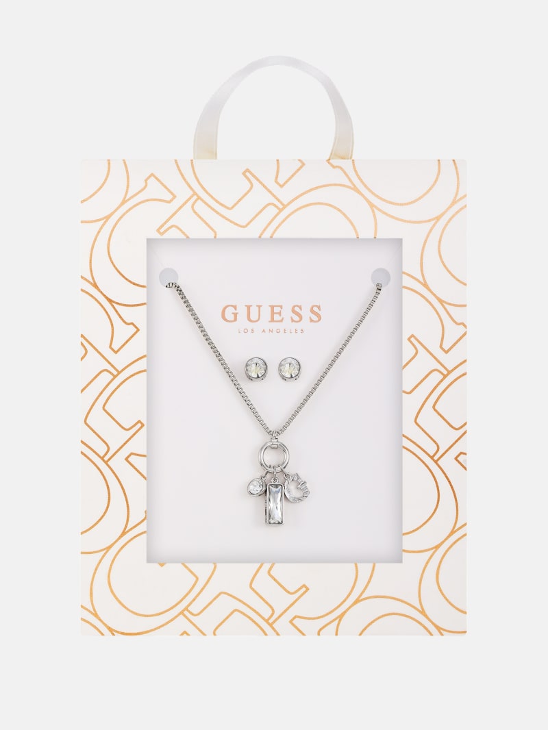 Guess necklace sale and earring set