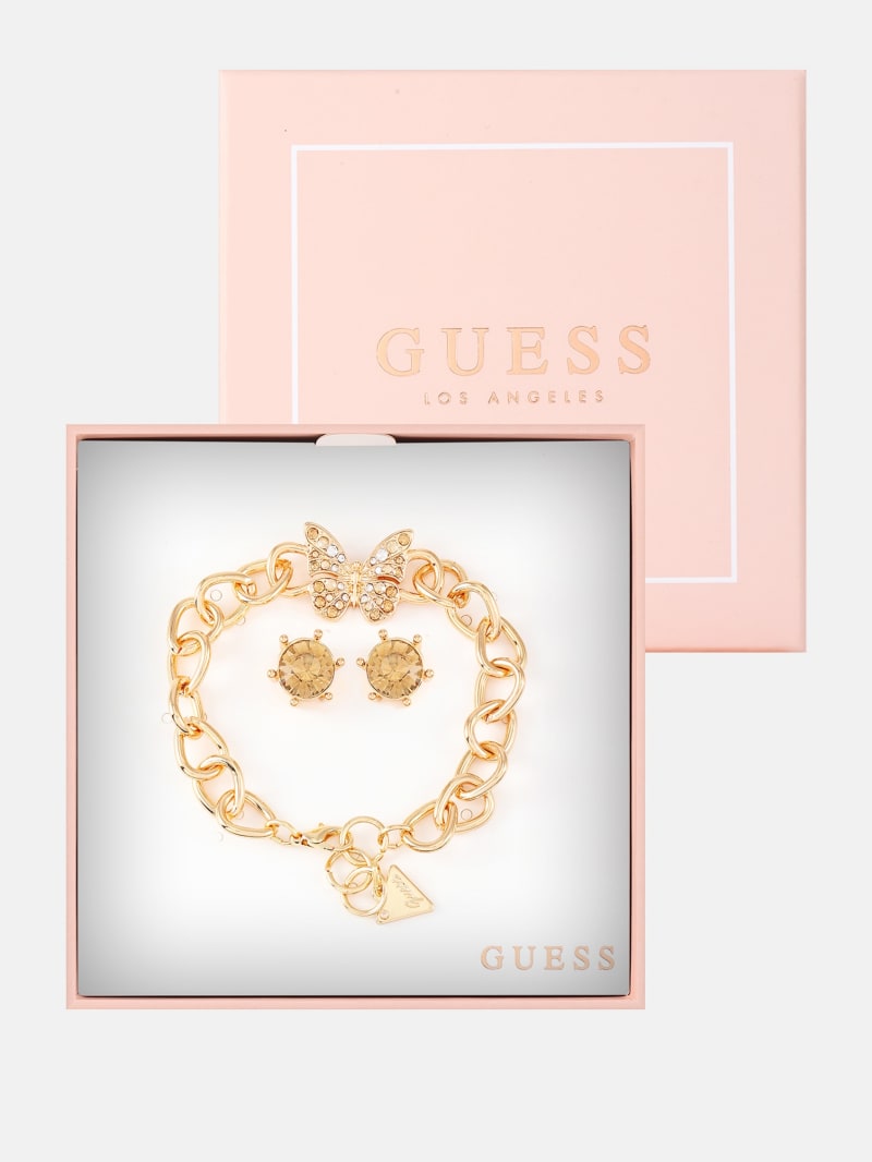 Guess bracelet outlet and earrings set
