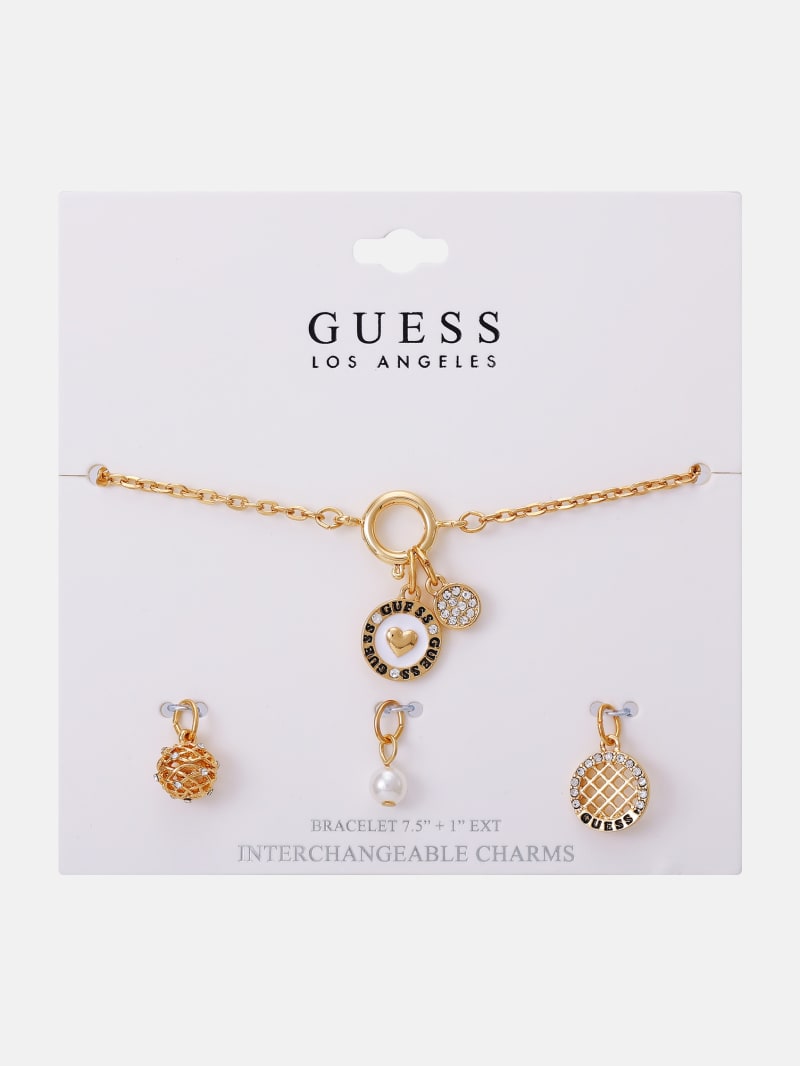 Gold Tone Coin Charm Bracelet GUESS Factory Ca