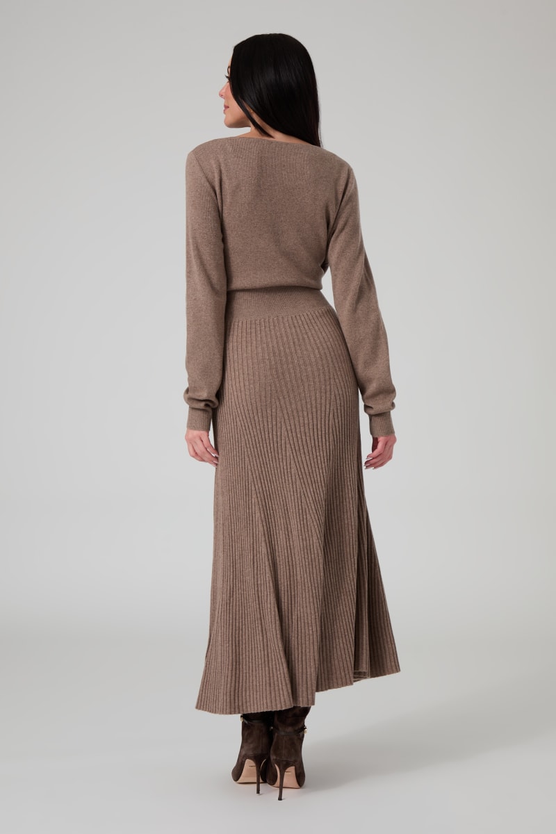 Marciano cashmere-blend midi dress