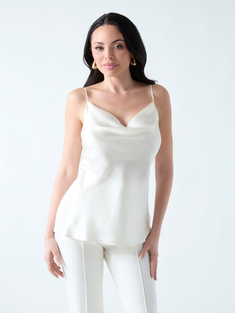 Marciano silk-blend tank top