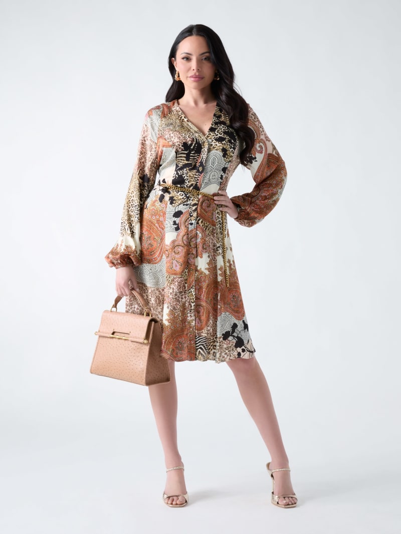 Marciano fit-and-flare mini dress