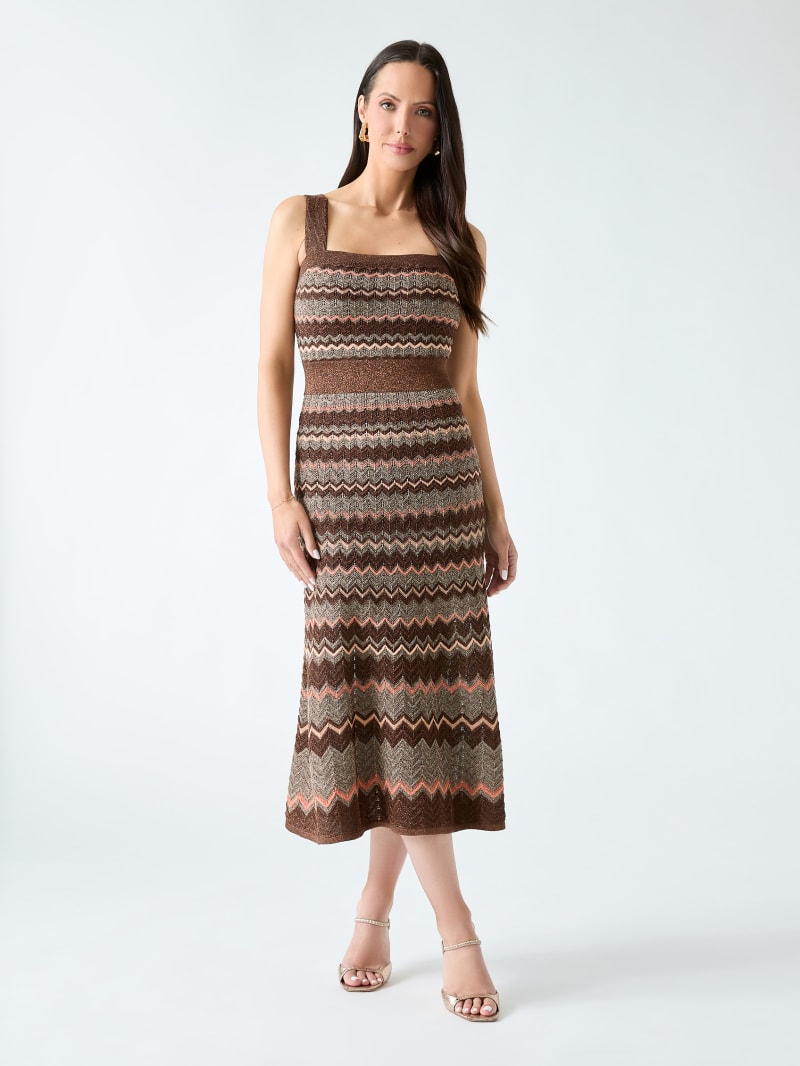 Marciano knitted lurex dress