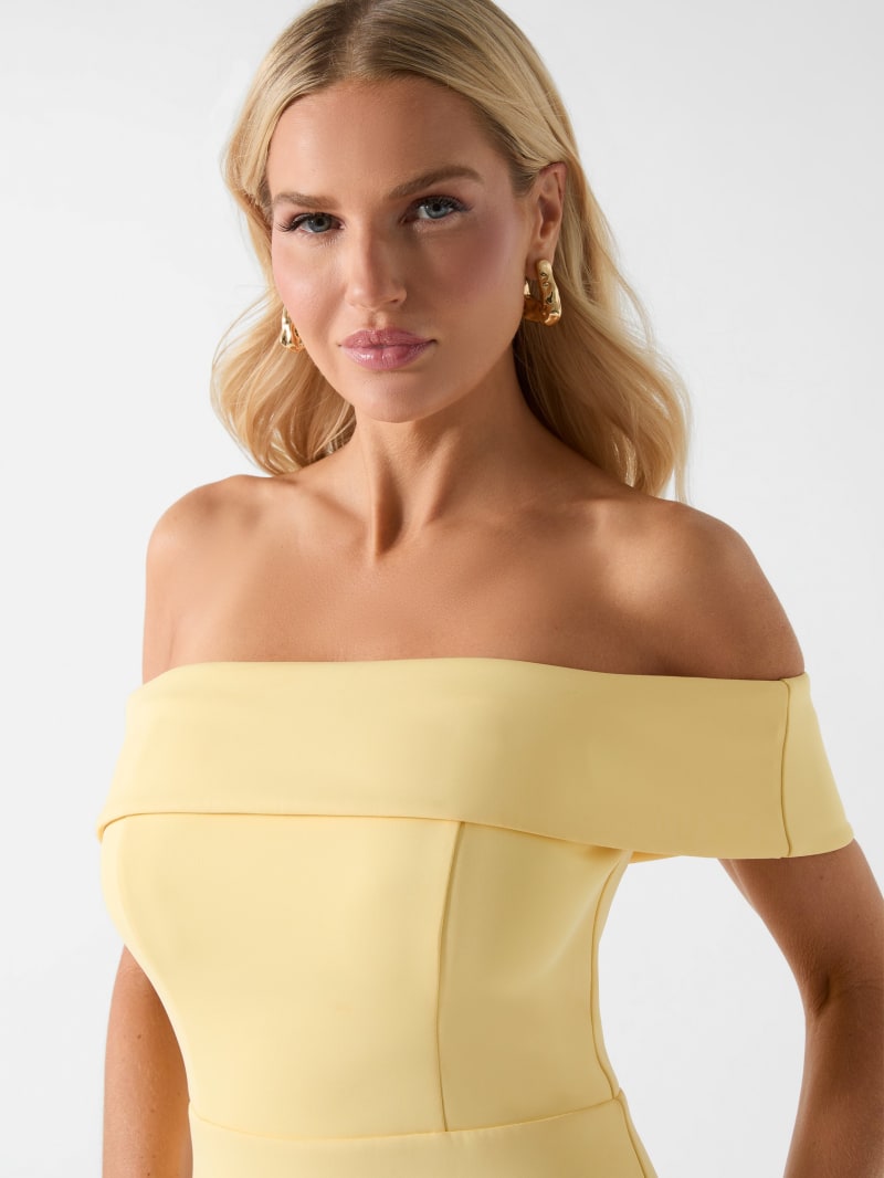 Marciano ruffles midi dress