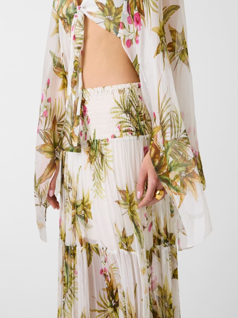 Marciano floral print maxi skirt