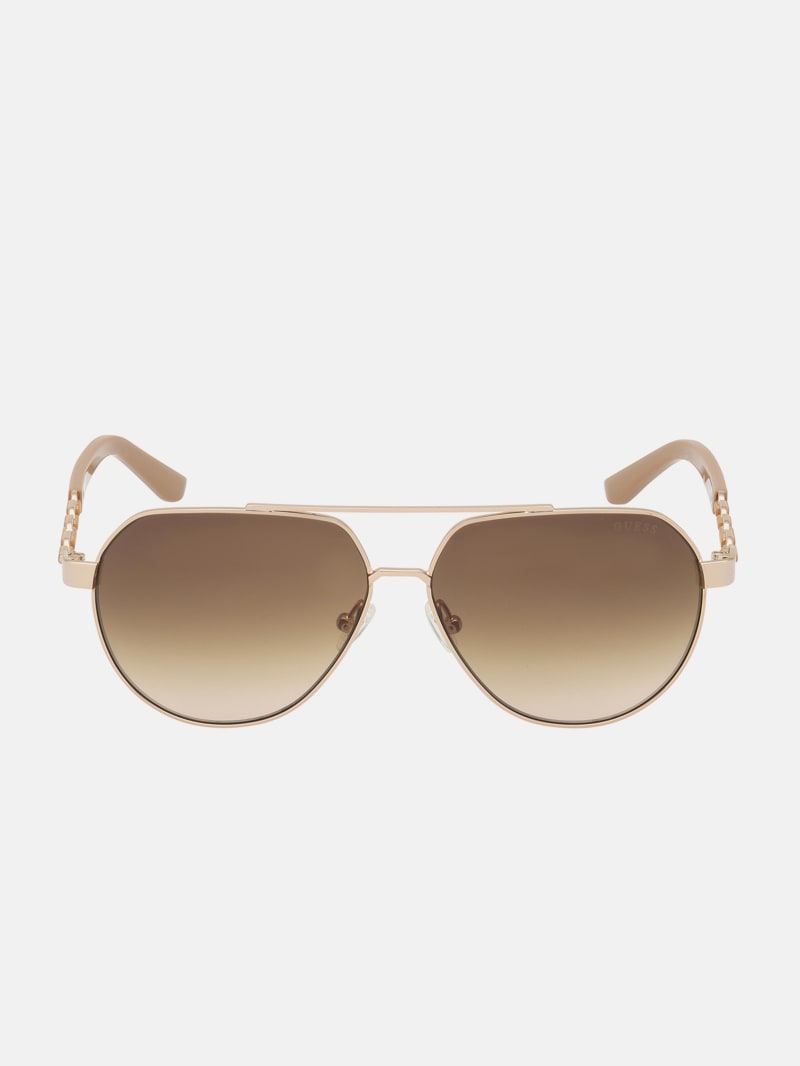 Metal Aviator Sunglasses | GUESS Factory