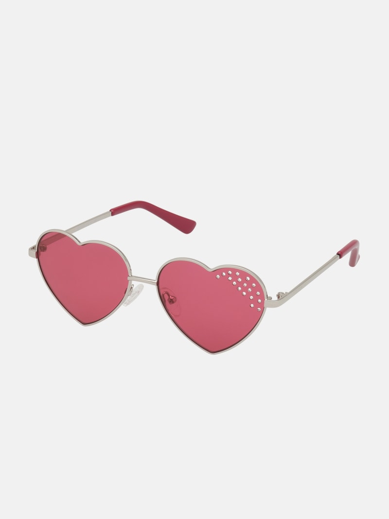 Metal Heart Sunglasses | GUESS Factory