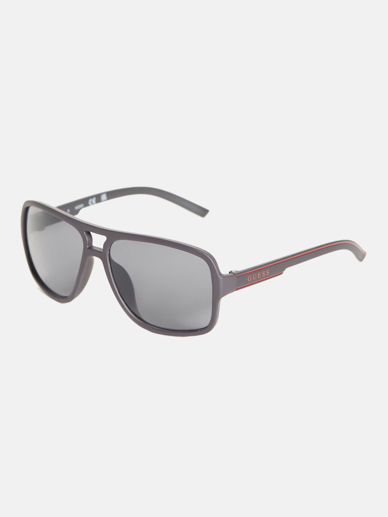 Mens square action plastic sunglasses J3-M2214AQ