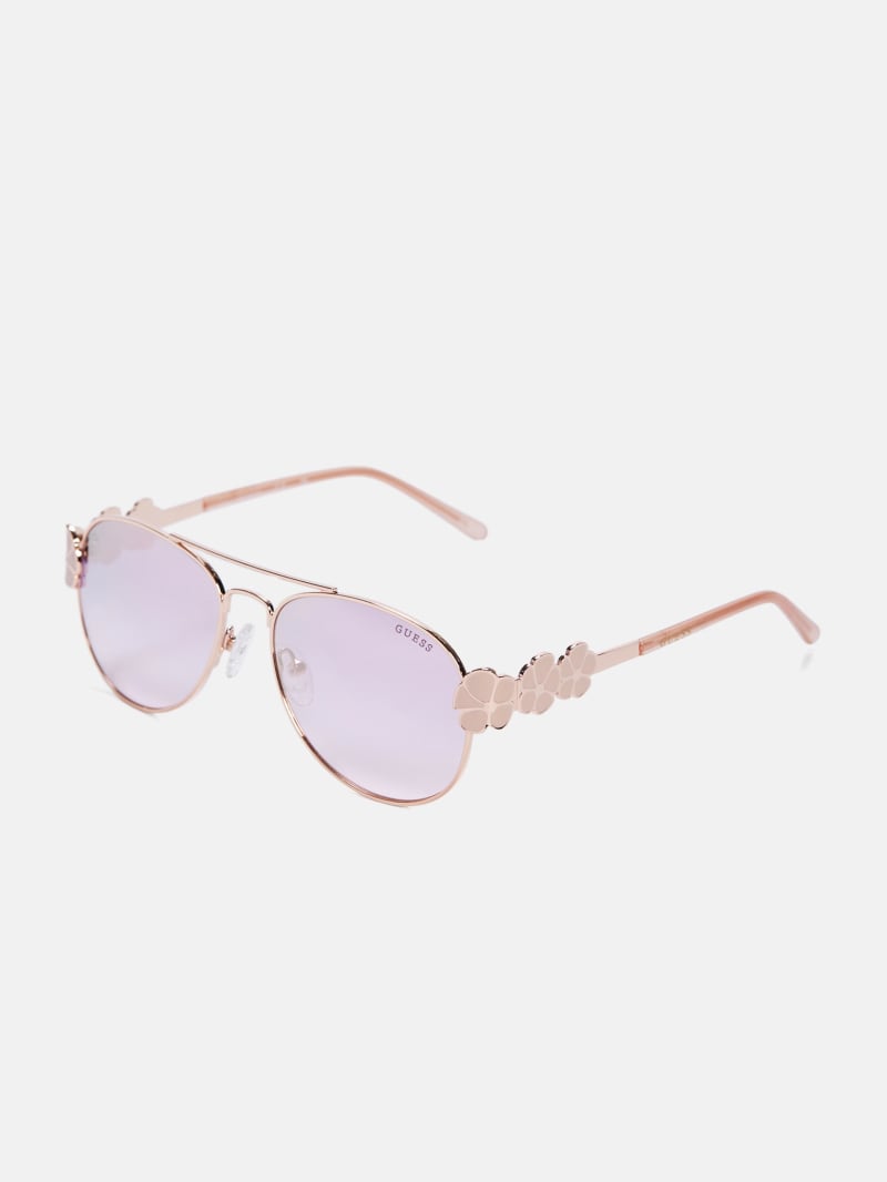 Guess pink aviator sunglasses on sale