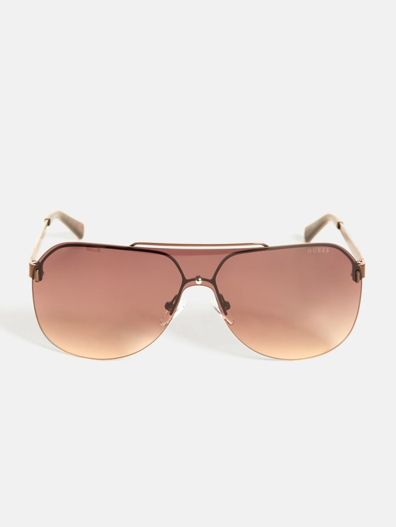 Guess rimless sunglasses hotsell