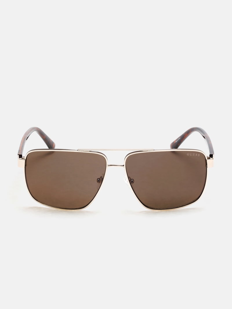 Factory Metal Navigator Sunglasses Gold